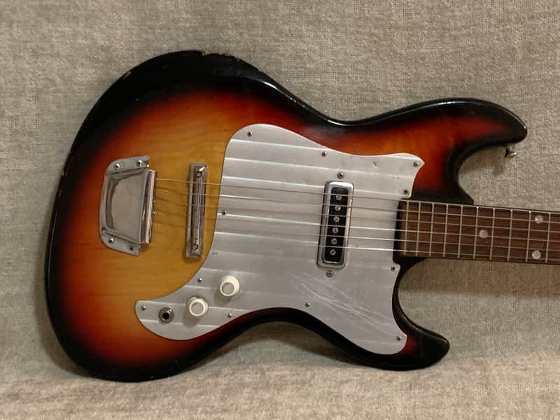 Kingston Kawai Teisco Single Pickup 1960's Sunburst Made in Japan