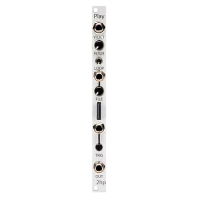 2hp Play Eurorack WAV Player Module (Silver) image 1