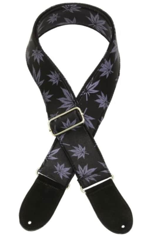 Blue Dog FS-420-1 Legalize Guitar Strap - Black image 1