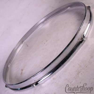 *Slingerland 18"Floor Tom Drum Batter/Res Rim/Hoop Stick-Saver 8-Lug Vintage 70s image 1
