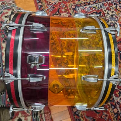 Ludwig Tequila Sunrise Tivoli Bass Drum 20x14 1970s image 10