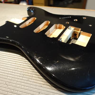 Warmoth Strat Body Rear Route 2020's - Black image 1