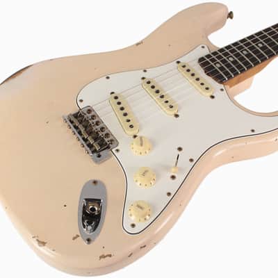 Fender Custom Shop 1964 Stratocaster, Relic, Super Faded Aged Shell Pink image 2
