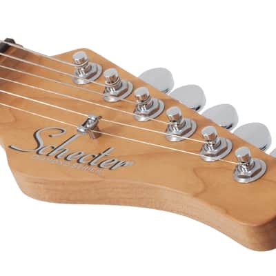 Schecter Nick Johnston Traditional H/S/S Atomic Orange Electric Guitar + Hard Case image 8