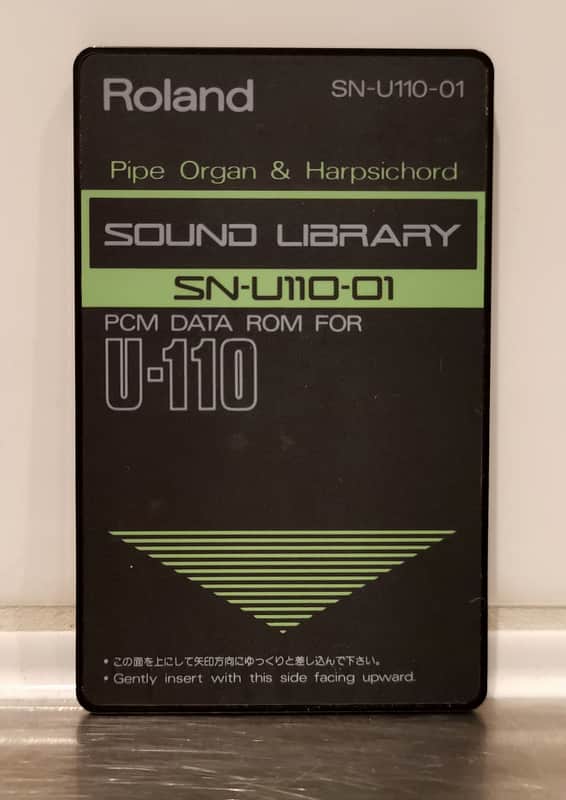Roland SN-U110-01 Sound Library Pipe Organ & Harpsichord PCM Data ROM Card image 1