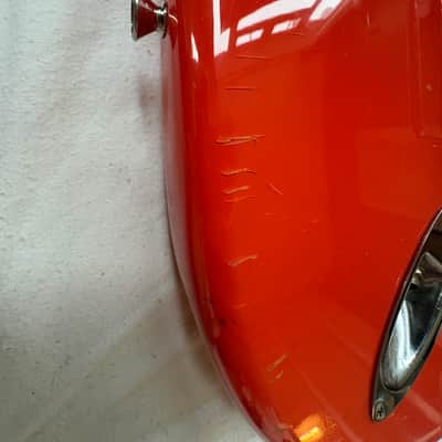 Squier Hank Marvin Stratocaster 1991 Fiesta Red MIJ image 6