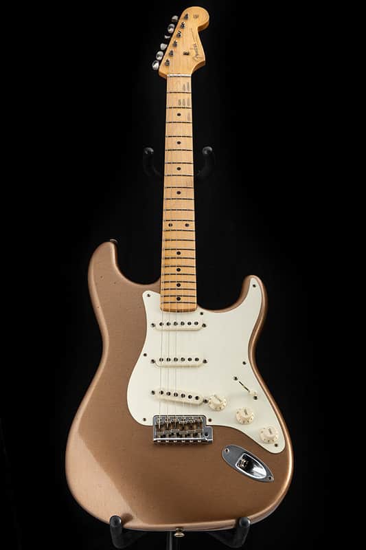 Used Fender Custom Shop '57 Reissue Stratocaster Firemist Gold Journeyman Relic image 1