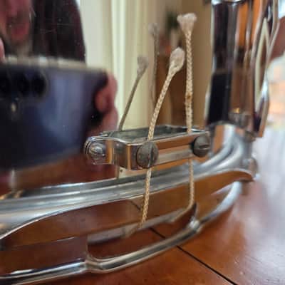 Premier Olympic 5.5x14" chrome over steel (COS) snare drum 1970s image 7
