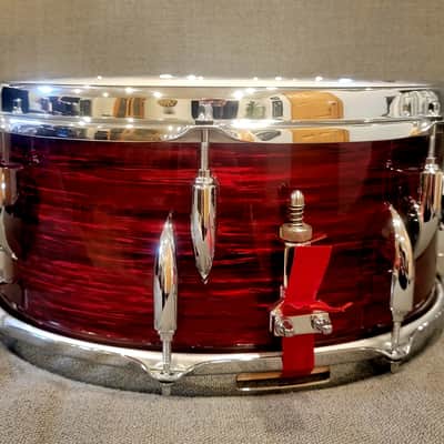 Sonor Vintage Series Snare Drum 14x6.5 - Vintage Red Oyster image 4