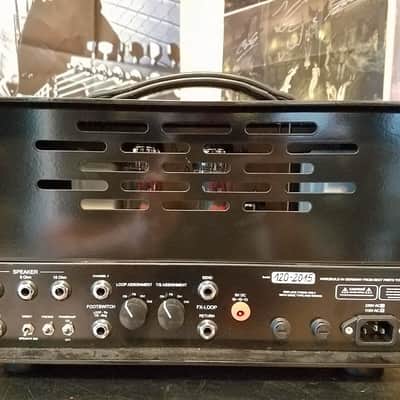 Driftwood Mini Nightmare Amplifier with Flamed Blue Front image 2