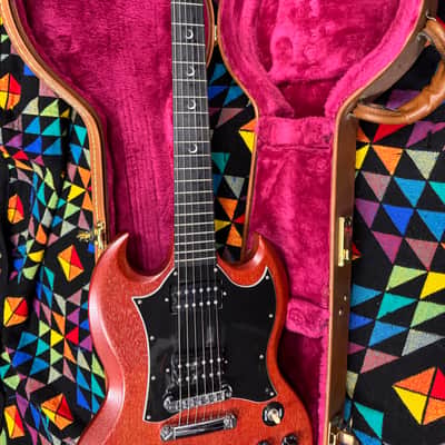 Clean 🧼 Gibson SG Crescent Moon Inlays 2002 Worn Cherry 🍒🍒 image 6