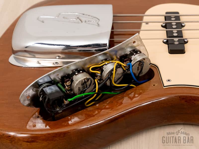 1974 Greco JB-550 Vintage Jazz Bass Mahogany w/ Power Booster