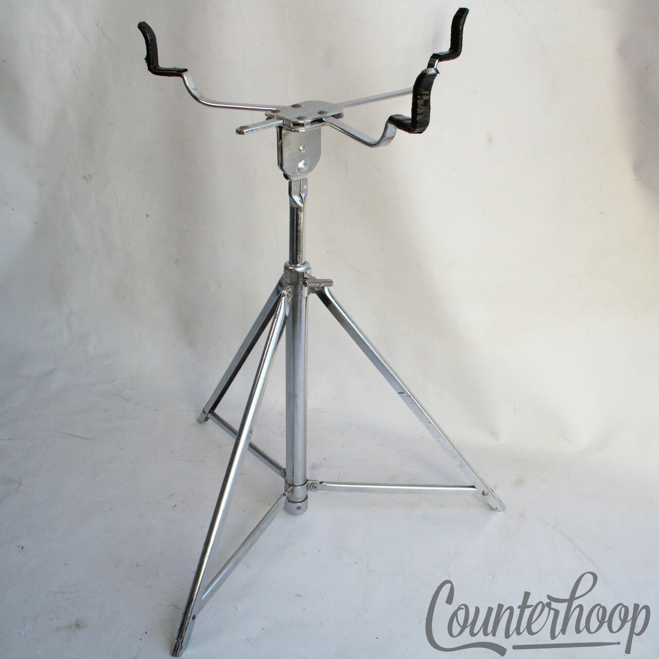 Pearl Snare Drum Stand Vintage 60s Chrome Stencil Made In Japan — main photograph