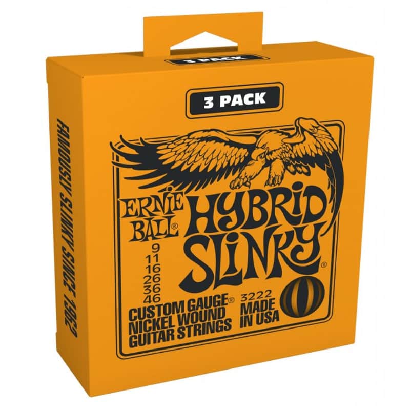ERNIE BALL 3222 Hybrid Slinky 009-046- 3 Pack Nickel plated Steel. Saiten für E-Gitarre image 1