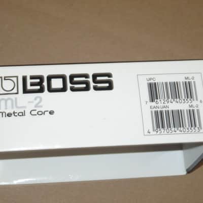 lightly used (mostly very clean) Boss EMPTY BOX for ML-2 Metal Core (NO pedal / NO paperwork) [lower part of box from different brand (DigiTech's X- Series) pedal box fits fine w/ Boss lid] late 2000s / early 2010s (refer to pictures for condition) image 7