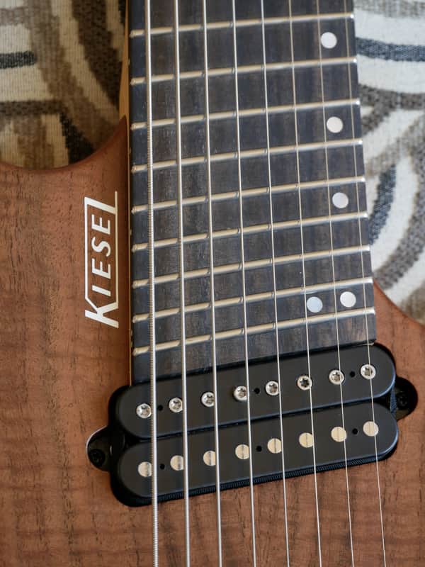 Kiesel OM8 Osiris Multiscale Walnut Top 8 String Electric Headless