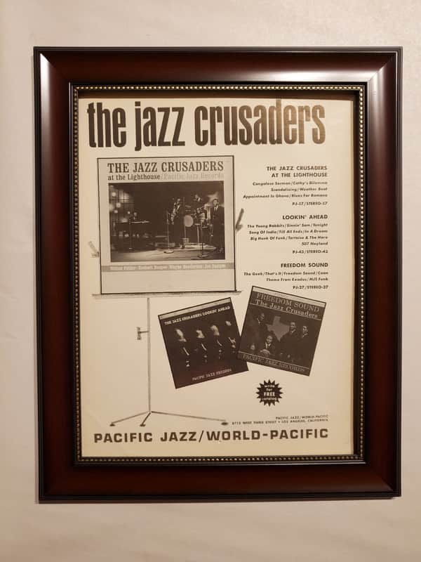1963 Pacific Jazz Records Promotional Ad Framed The Jazz Crusaders Original image 1