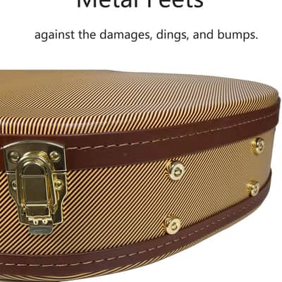 Premium Electric Guitar Case for Les Paul | Semi-Vintage Arched Hardshell Design with Deluxe Gold Latches | Fits Most Les Paul Models image 4