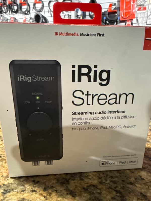 IK Multimedia iRig Stream Ultra-Compact USB Audio Interface 2019 - 2021 - Black image 1
