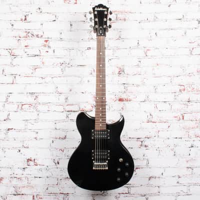 Washburn WI14 Double-Cut Electric Guitar, Black x7011 (USED) image 2