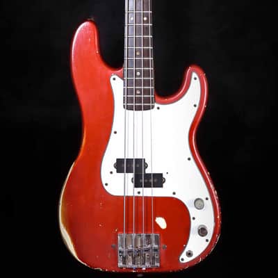 Fender Precision Bass with Rosewood Fretboard 1966 Candy Apple Red image 2