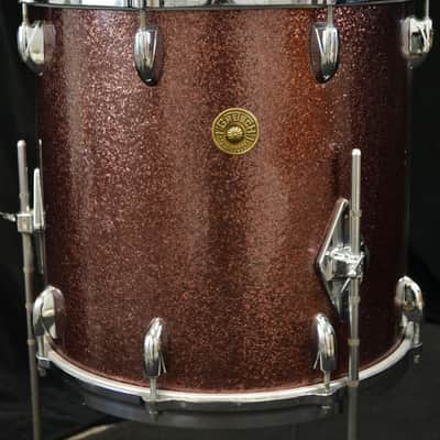 Gretsch 18/12/14/5.5x14" 60's Round Badge Drum Set - Burgundy Sparkle image 18