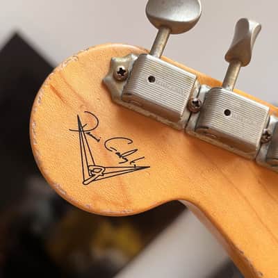 2025 Fender Custom Shop 55 Stratocaster Masterbuilt Dennis Galuszka 2-Tone Sunburst Relic image 16