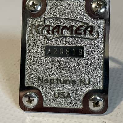 1980's Japan Kramer Focus 1000 Series Chrome A Series Neptune, NJ Overseas Neckplate image 1