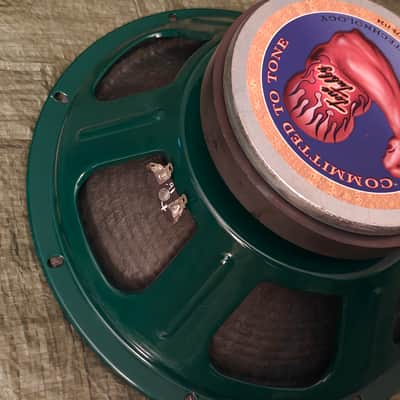 Tone Tubby 40/40 12" 40 Watt Ceramic Hemp Cone Hempcone Speaker 16 Ohm - Green image 3