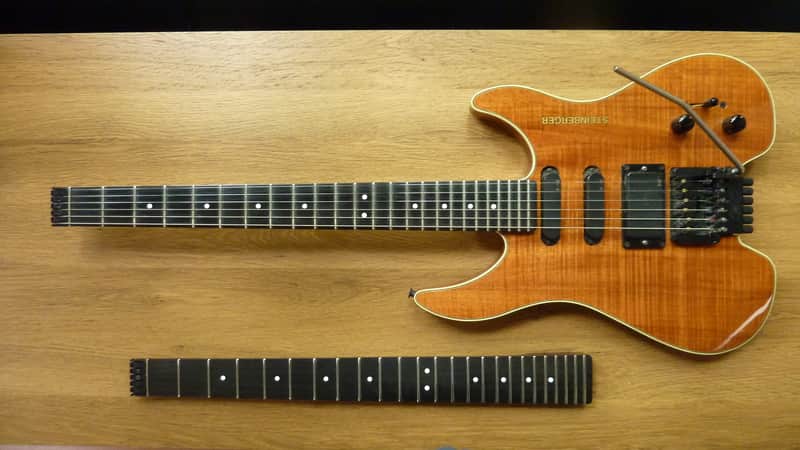 1980's STEINBERGER GM4T TransTrem Guitar in FLAMED HAWAIIAN KOA with Extra Newburgh Neck image 1