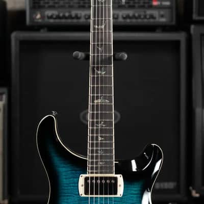 PRS SE Hollowbody II Piezo Electric Guitar - Peacock Blue Smokeburst with Gig Bag image 4