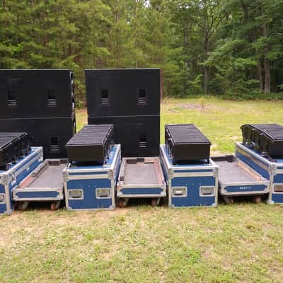 Nexo geo S8 line array system with cases and rigging image 11