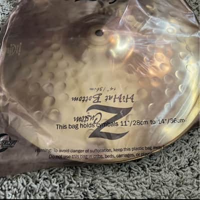 Zildjian 14” Z Custom Hi-Hat Cymbals Pair — Excellent condition / Like New — HARD ROCK / PUNK image 3