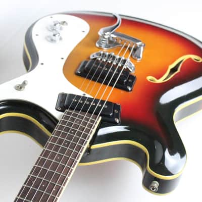 RARE 1966-1967 Vintage Mosrite Combo Sunburst Rosewood Fingerboard USA 1960s Original Bakersfield Era Semie Moseley period image 14