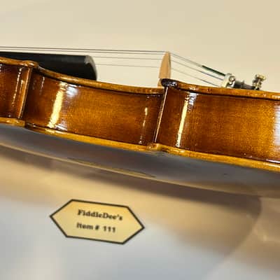 Vintage 4/4 adult violin 1913-1920 - original finish - labeled image 9