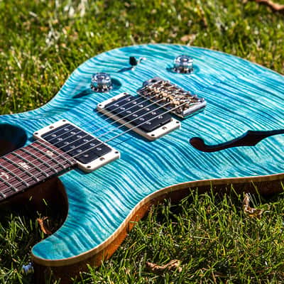 Paul Reed Smith Custom 24 semi-hollow 2014 aqua bleux image 1