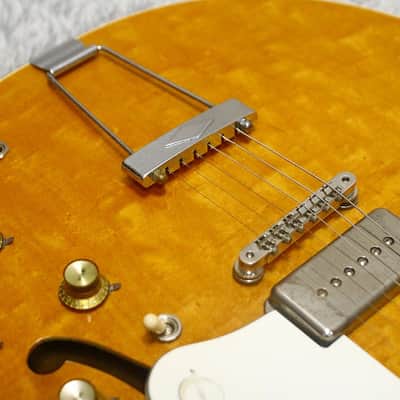 Rare Vintage 1970's made Epiphone Casino Blue Label w/Original HC Made in Japan image 5