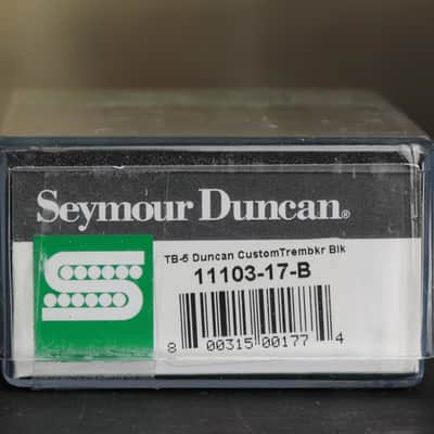 Seymour Duncan TB-5 Duncan Custom Trembucker Bridge Black Pickup image 3