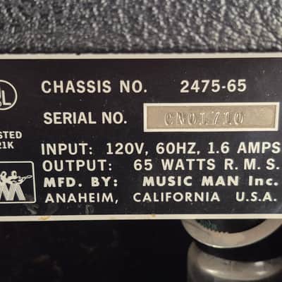 Music Man Sixty-Five 212 -  Mid 1970's image 9