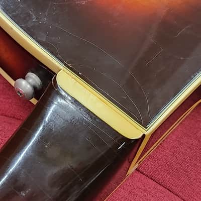 Standel 430-s 1960s - Sunburst rare semi hollow body guitar with csse image 8