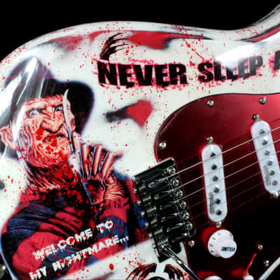Custom Painted  and Upgraded Fender Squier CXS Strat With Matching Headstock-Aged and Relic'ed image 6