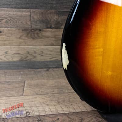 USED-Squier Affinity Series Jazz Bass V, 5-String Bass 3 Tone Sunburst Finish image 4