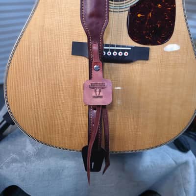 The Swamp Shadow™ Handcrafted Full-Grain Leather Guitar Strap with Genuine Louisiana Alligator image 13
