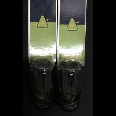 GREAT PAIR SYLVANIA JAN CHS 5Y3GT VT-197 Radio Rectifier VACUUM TUBES O.9761 image 3