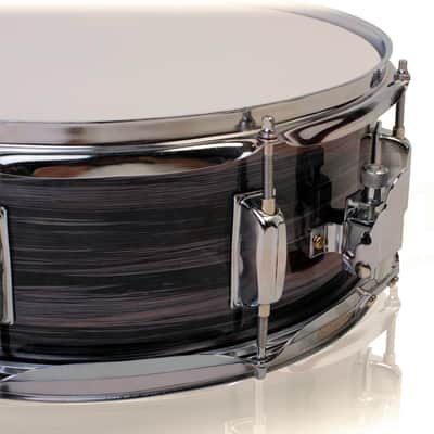 GRIFFIN Snare Drum – 14" x 5.5" (PoplarPro Edition) Wood Shell with Zebra PVC Gloss Finish, Coated Head, 8 Tuning Lugs, Snare Throw Off & Key image 3
