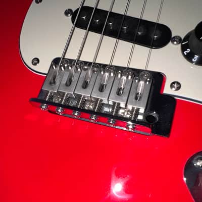 Fender REaD Partscaster parts guitar Strat Stratocaster  - Red electric guitar image 9