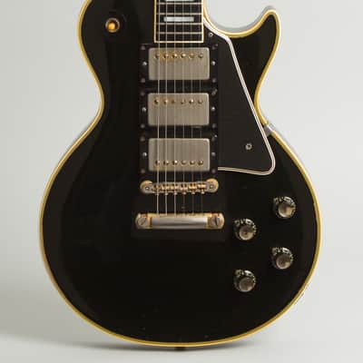 Gibson  Les Paul Custom Solid Body Electric Guitar (1960), ser. #0-6946, original black hard shell case. image 3