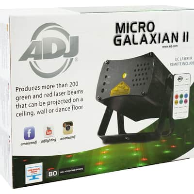 American DJ ADJ Micro Galaxian II Green/Red Laser Beam Club/Stage Light+Remote image 8
