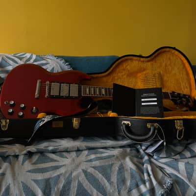 Gibson Sg Custom 3 pick ups - red image 1