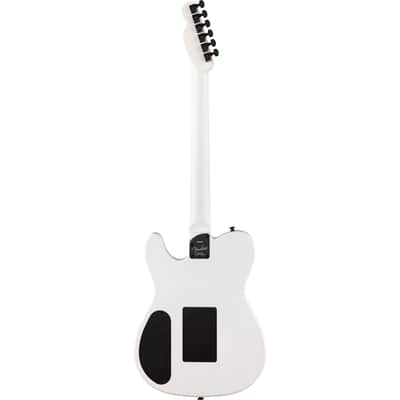 Fender Jack White Triplesonic Acoustasonic Telecaster - Satin Arctic White w/ Black Top image 3